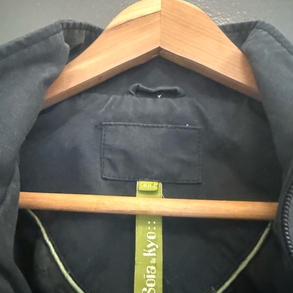 Soia & Kyo L GUC soft black Bomber Jacket with Military-Inspired Design - Picture 9 of 15